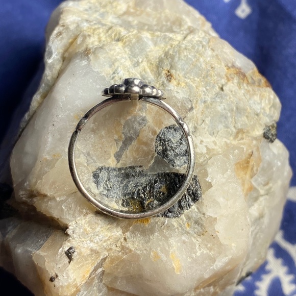 Vintage Silver & Turquoise Bell Traders Ring 1930s - Picture 10 of 10